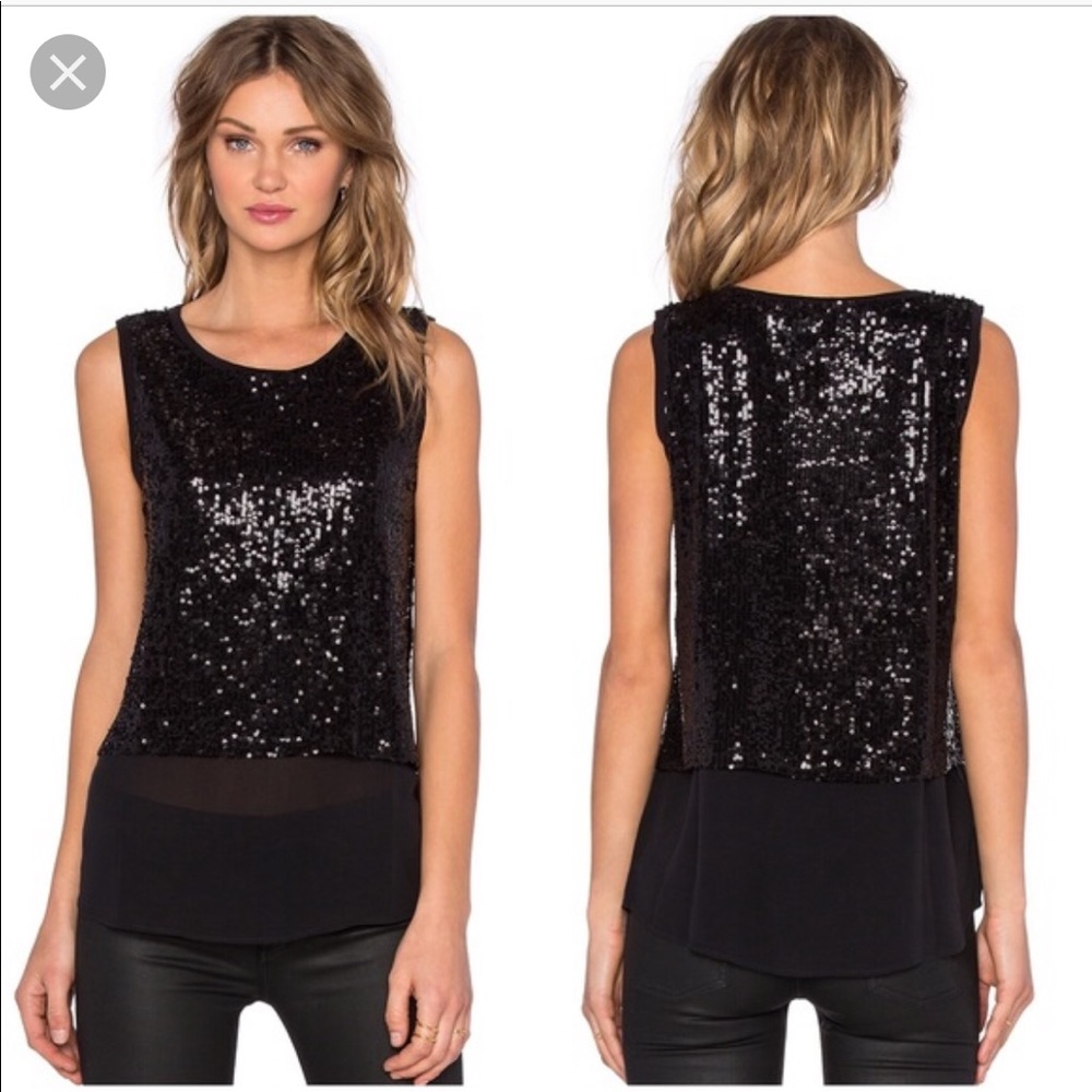 GENERATION LOVE βYuriβ sequin/silk tank